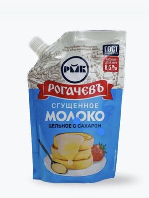 4810065013121pack შედედებული რძე Сondensed milk 8,5% doy-pack 1pack=24*270g