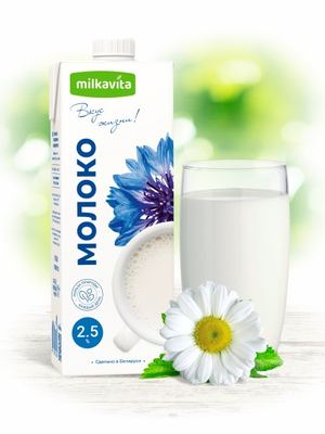 4811309012597(12) რძე  MILK 2.5% 1 PACK=12L Milkavita